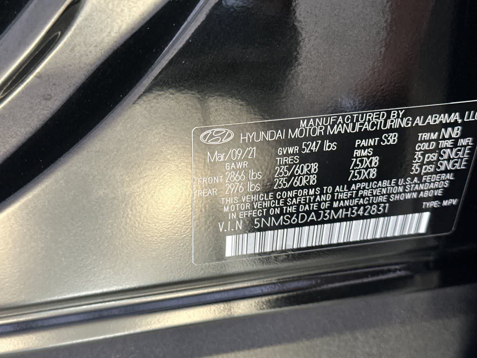Used 2021 Hyundai Santa Fe SEL w/ Convenience Package AWD/4WD image 32