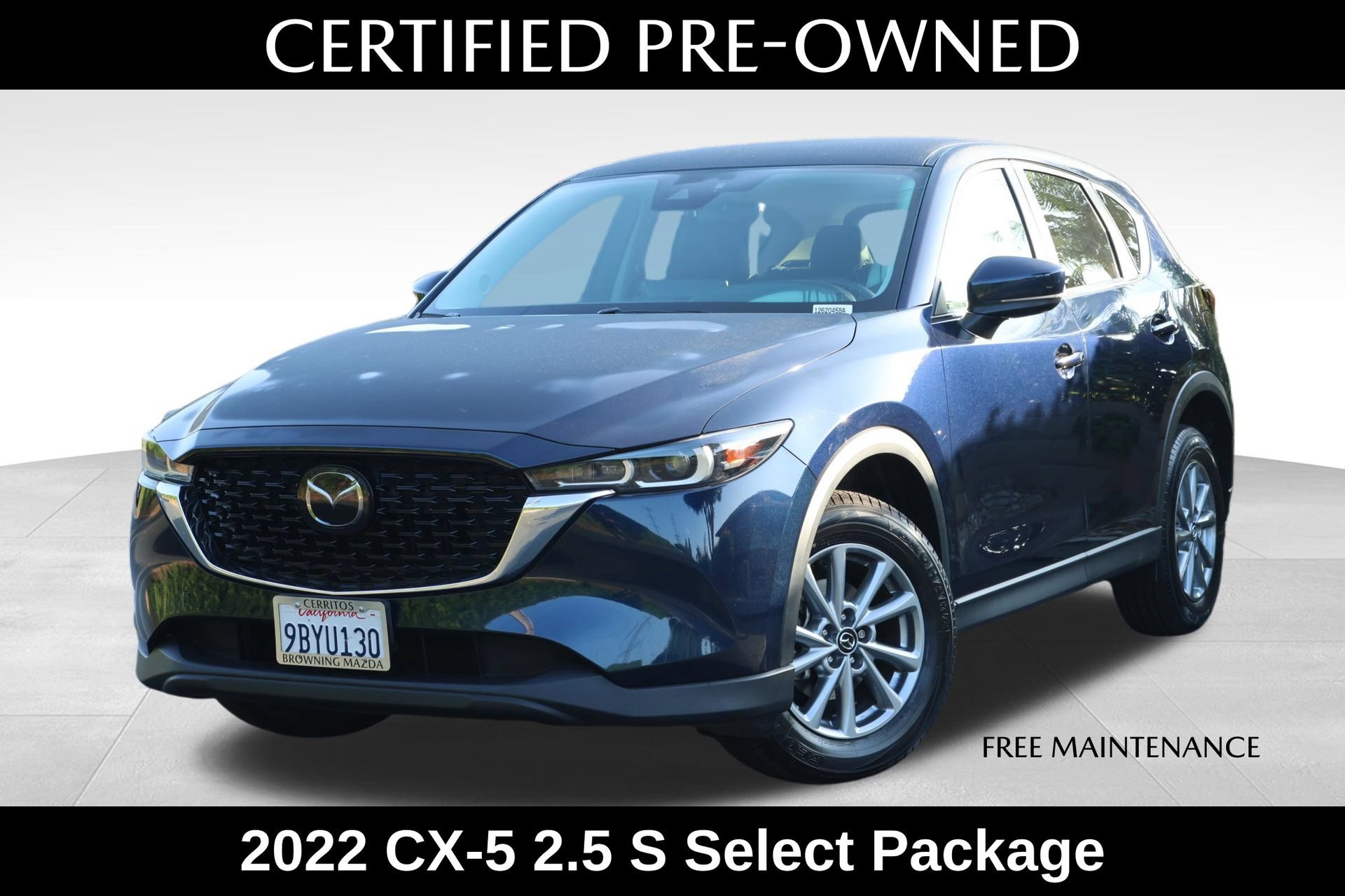 Certified 2022 MAZDA CX-5 AWD 2.5 S w/ Select Package image 1