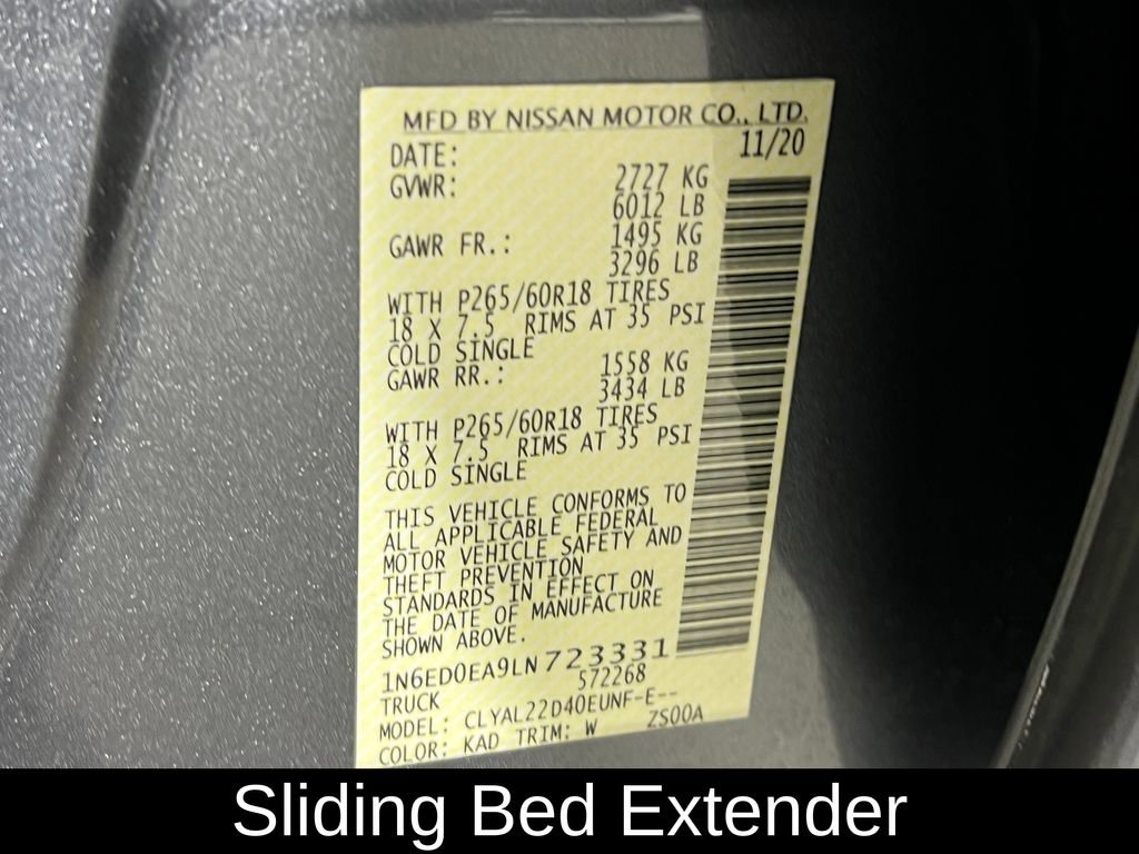 Used 2020 Nissan Frontier SV image 17