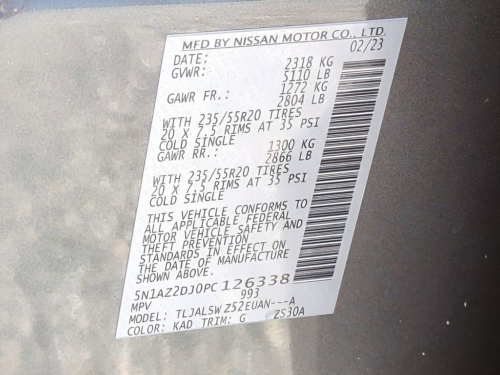 Certified 2023 Nissan Murano Platinum w/ Cargo Package image 33