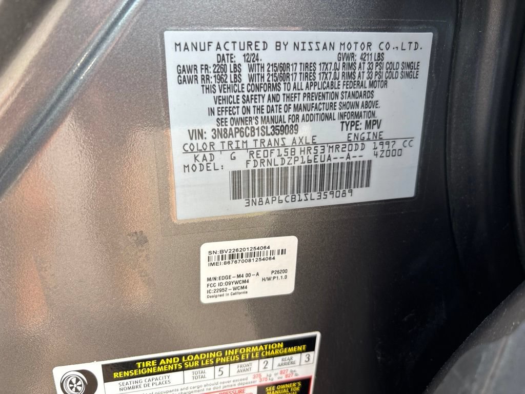 Used 2025 Nissan Kicks SV AWD/4WD image 10