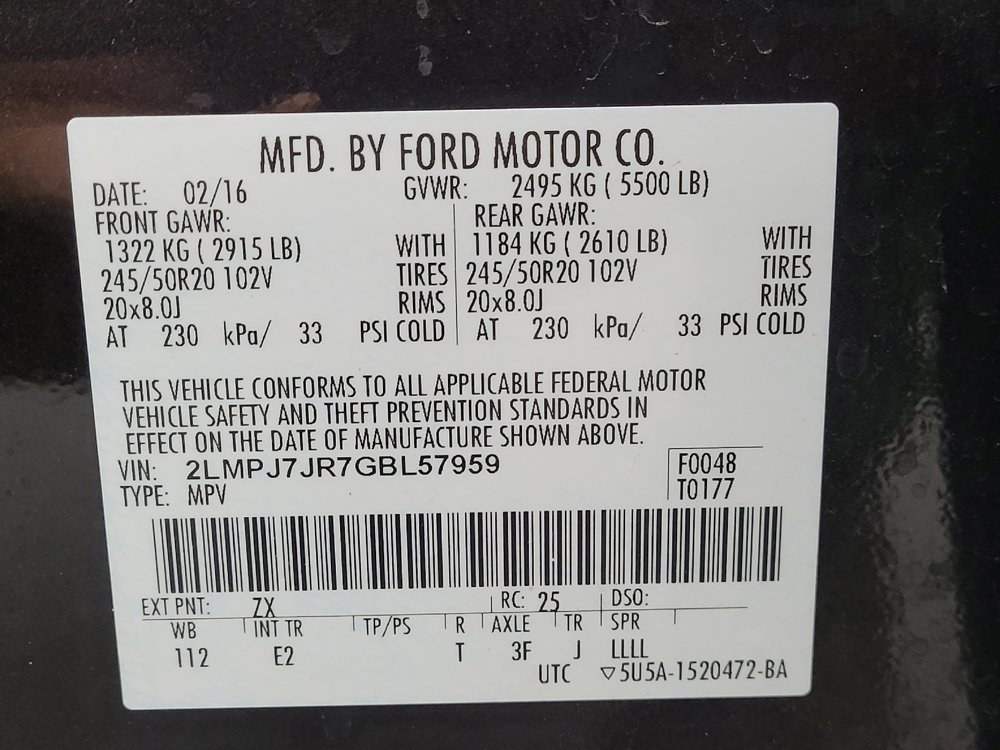 Used 2016 Lincoln MKX Black Label w/ Technology Package image 33