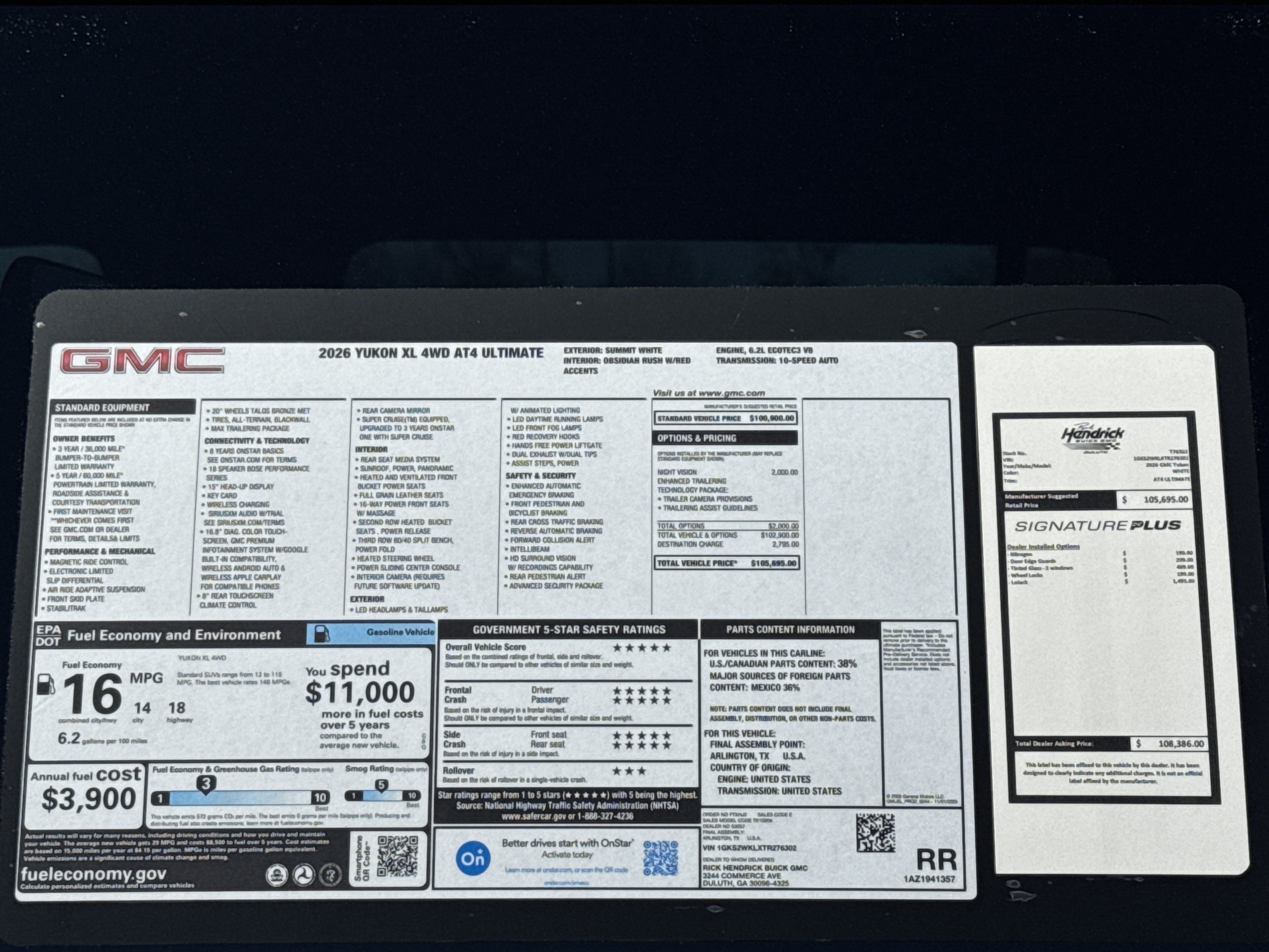 New 2026 GMC Yukon XL AT4 Ultimate AWD/4WD image 42