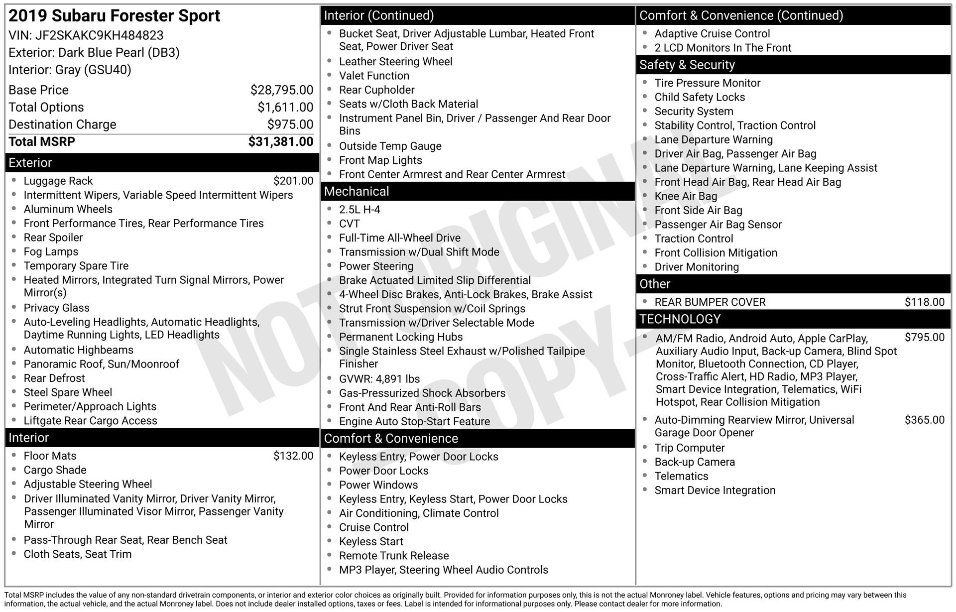 Used 2019 Subaru Forester Sport image 5
