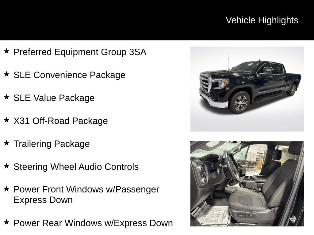 Used 2022 GMC Sierra 1500 SLE w/ X31 Off-Road Package image 2