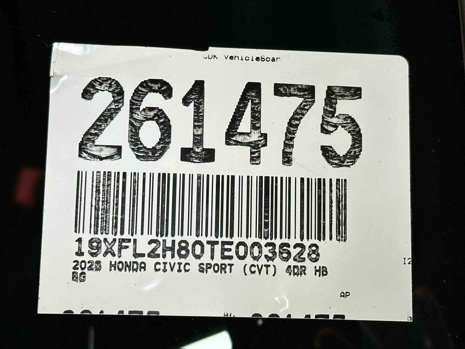 New 2026 Honda Civic Sport image 24