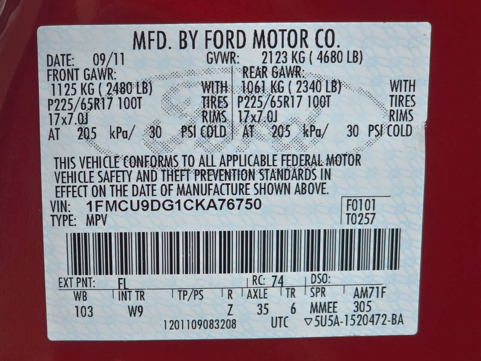Used 2012 Ford Escape XLT AWD/4WD image 29