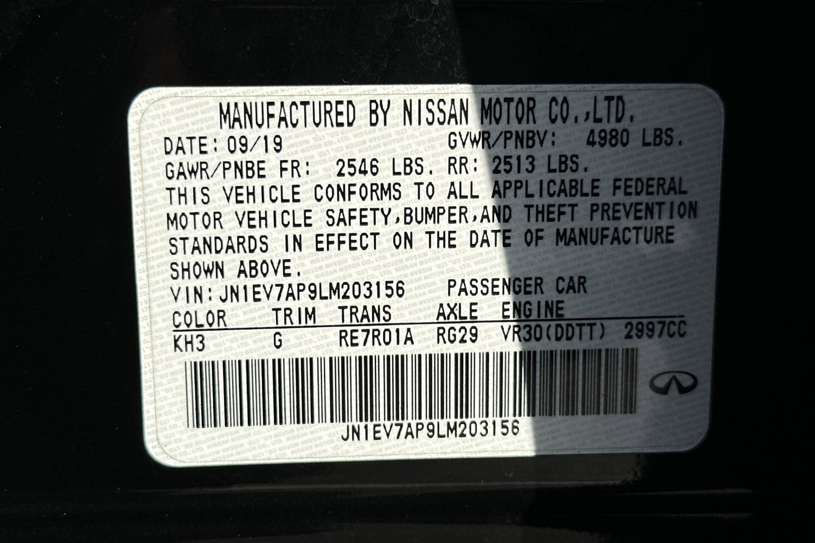 Used 2020 INFINITI Q50 Luxe image 28