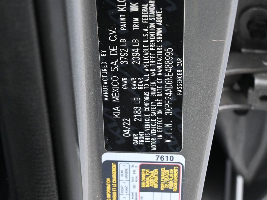 Used 2022 Kia Forte LXS image 16