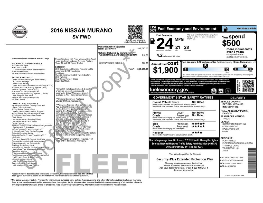 Used 2016 Nissan Murano SV image 19