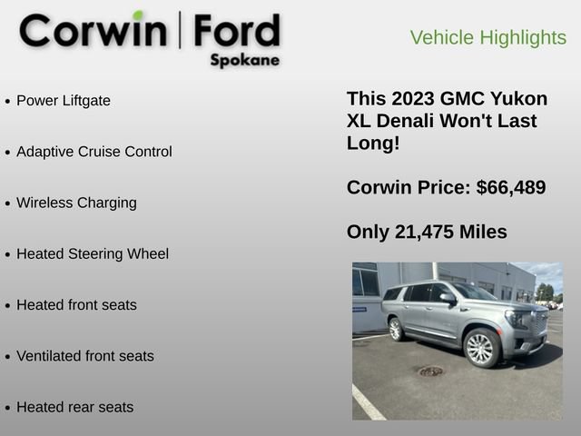 Used 2023 GMC Yukon XL Denali w/ Advanced Technology Package AWD/4WD image 8
