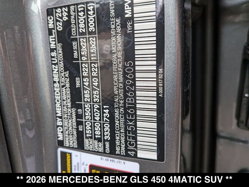 New 2026 Mercedes-Benz GLS 450 4MATIC image 20