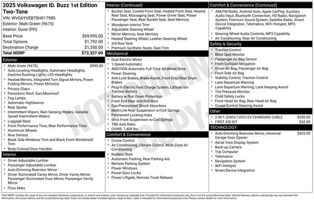 Used 2025 Volkswagen ID. Buzz 1st Edition AWD/4WD image 12