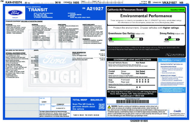 New 2027 Ford Transit 350 XL RWD image 8