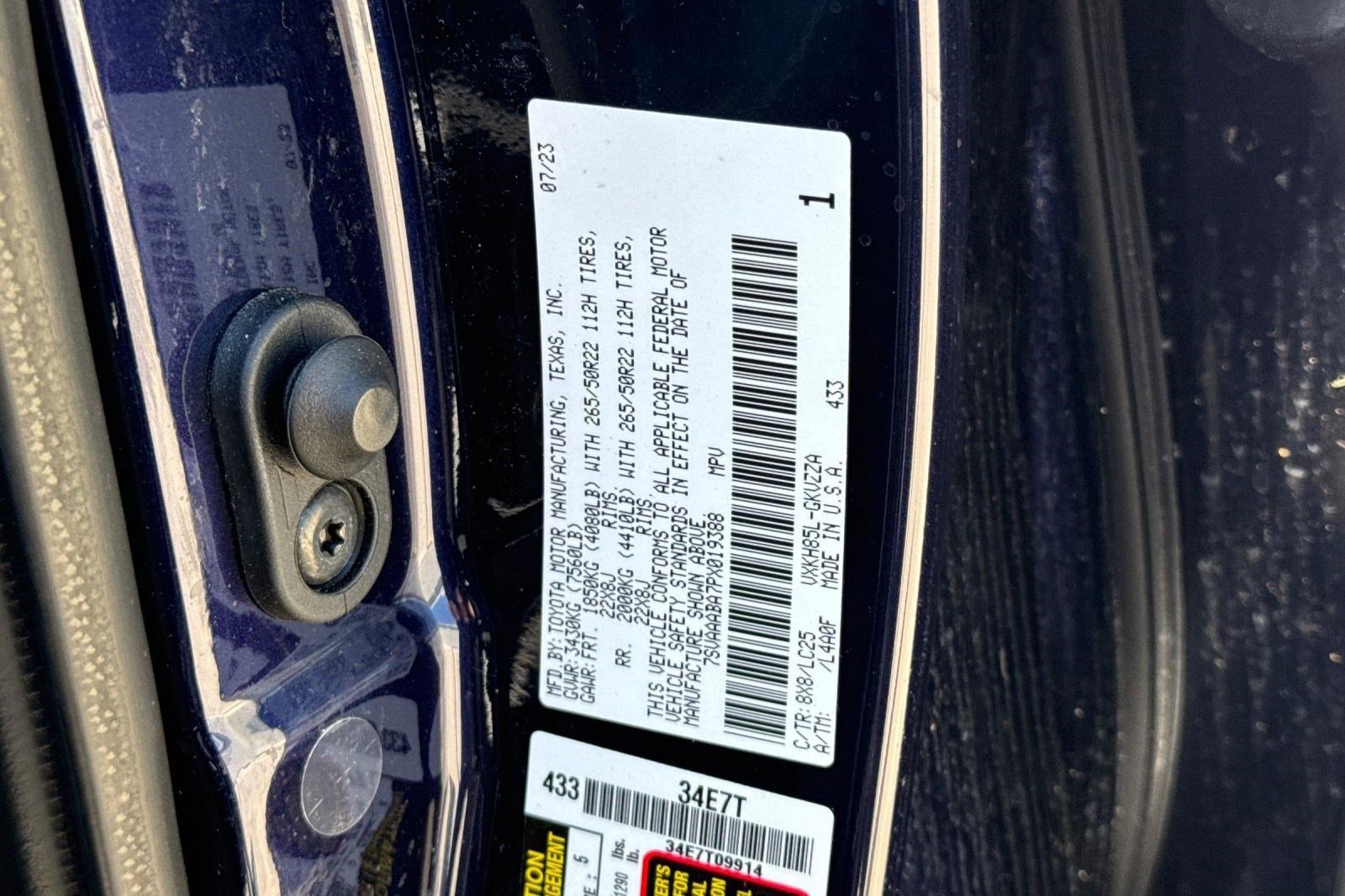 Certified 2023 Toyota Sequoia Capstone AWD/4WD image 23