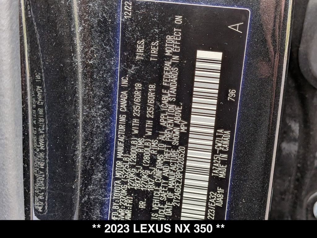 Used 2023 Lexus NX 350 AWD w/ Cold Area Package image 26