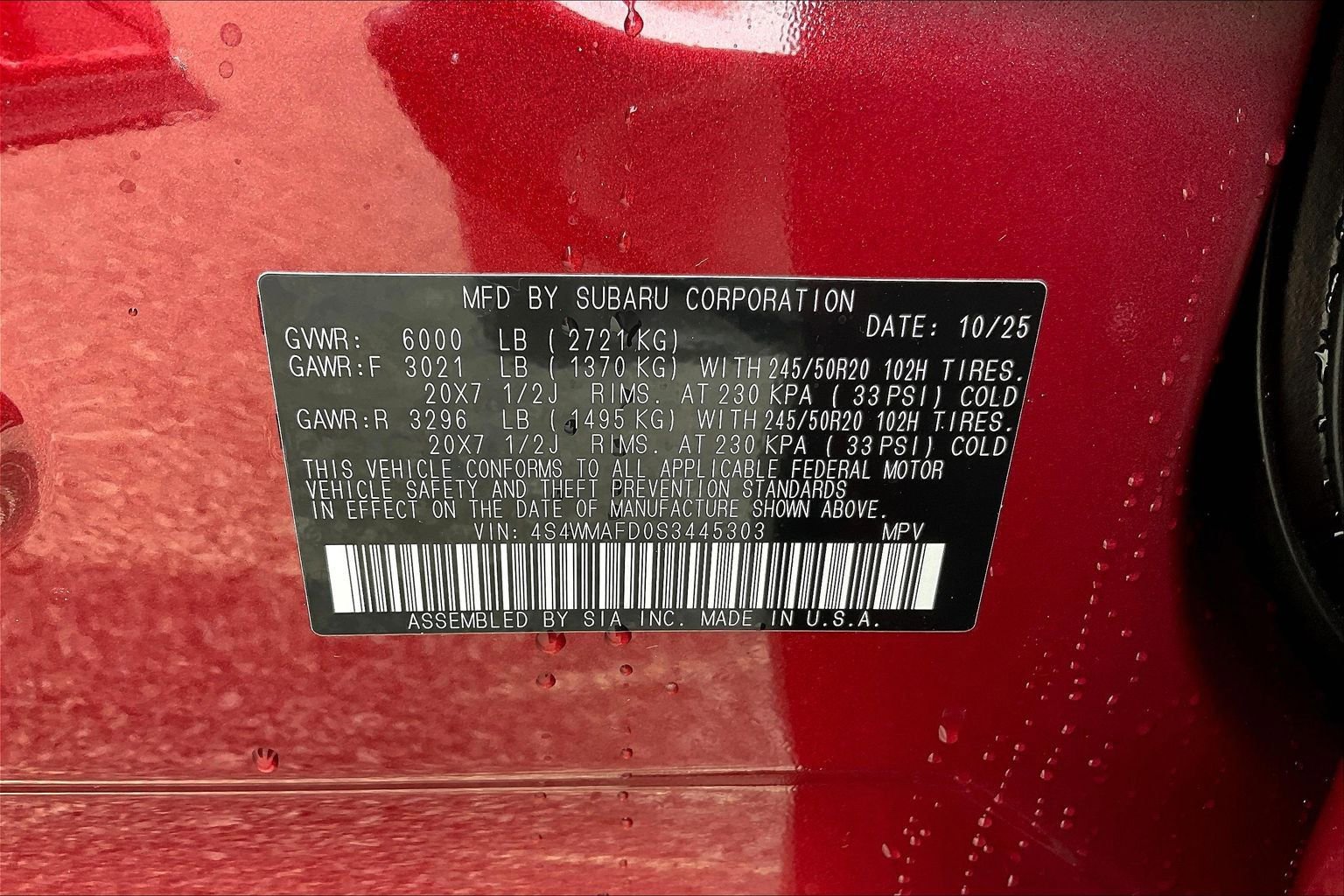 New 2025 Subaru Ascent Onyx Edition image 12