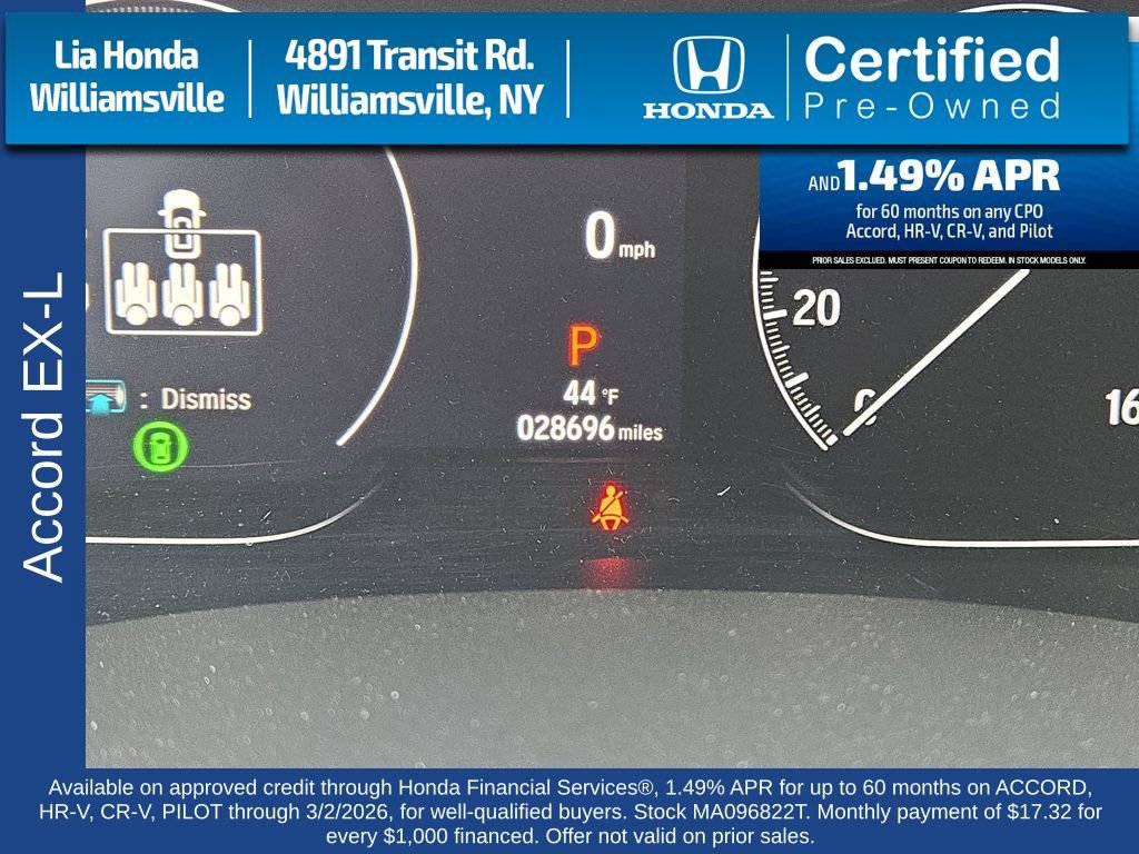 Used 2021 Honda Accord EX-L image 16