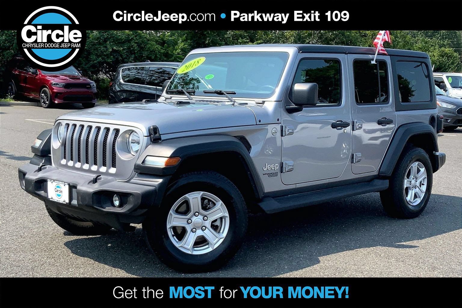 Used 2018 Jeep Wrangler Unlimited Sport S AWD/4WD image 1