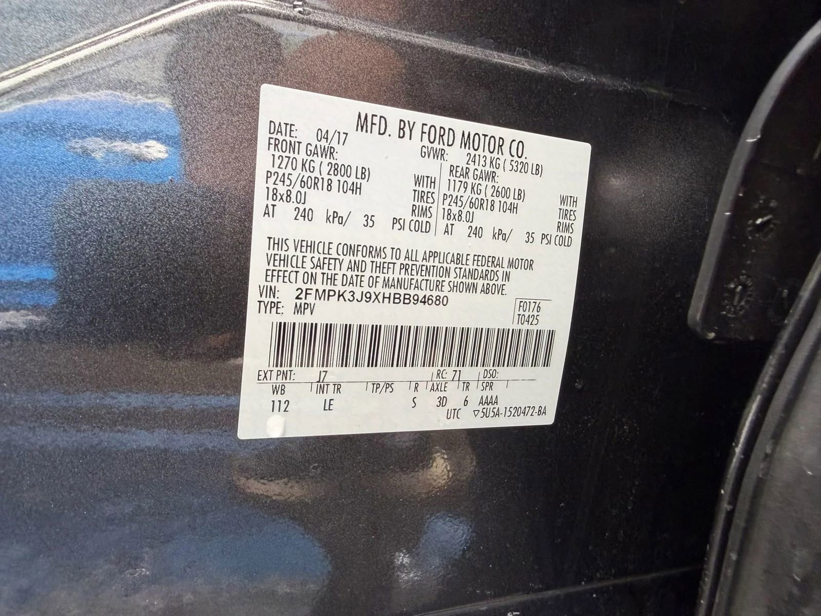 Used 2017 Ford Edge SEL w/ Equipment Group 201A FWD image 23