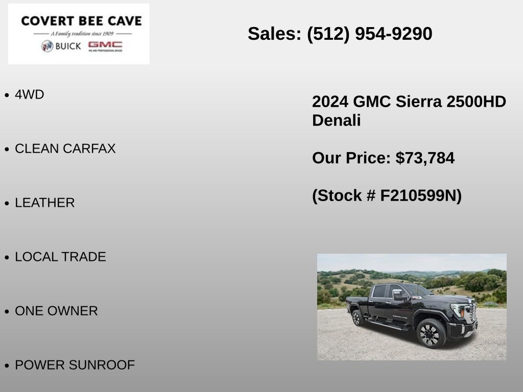 Used 2024 GMC Sierra 2500 Denali w/ Denali Reserve Package AWD/4WD image 6