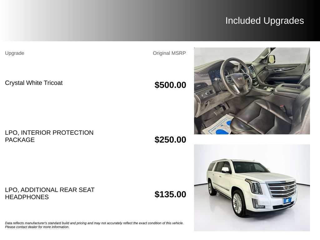 Used 2016 Cadillac Escalade ESV Platinum RWD image 5