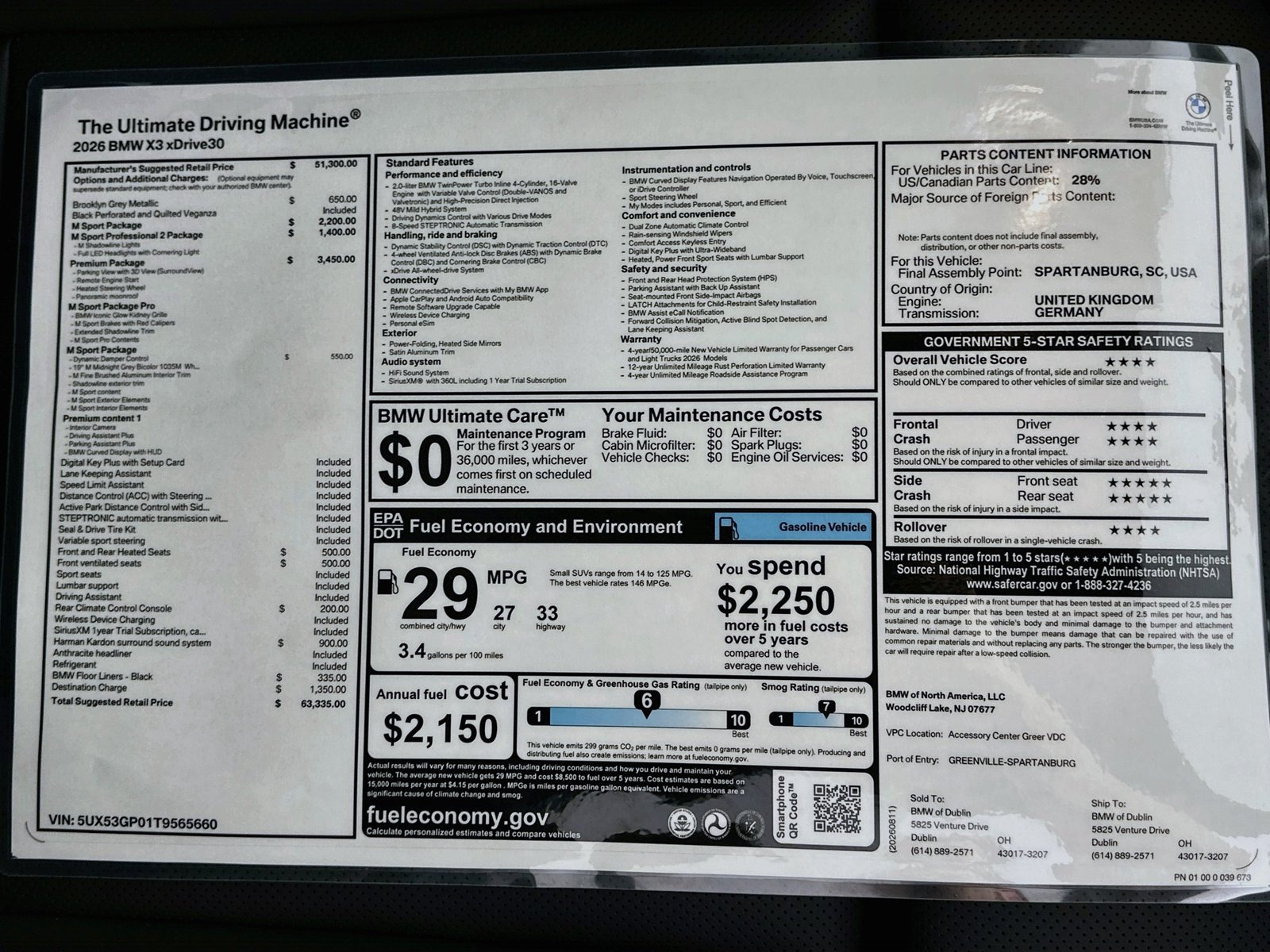 New 2026 BMW X3 xDrive30i w/ Premium Package AWD/4WD image 47