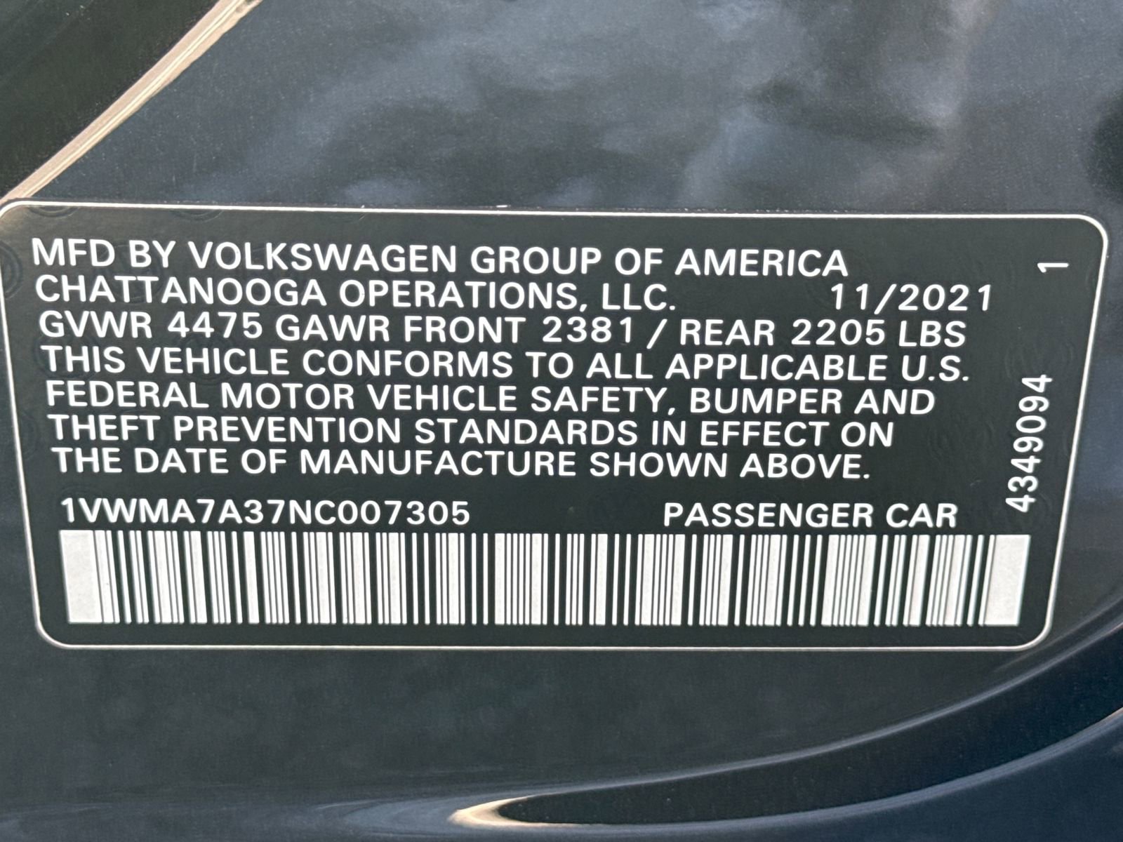 Certified 2022 Volkswagen Passat 2.0T R-Line FWD image 17