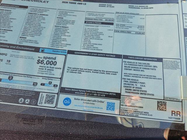 New 2026 Chevrolet Tahoe LS image 18