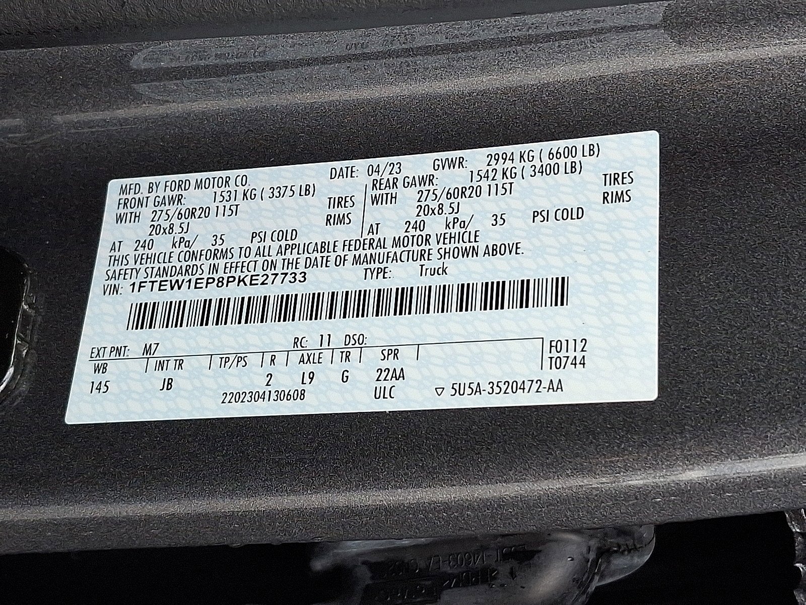 Certified 2023 Ford F150 XL w/ STX Appearance Package AWD/4WD image 26