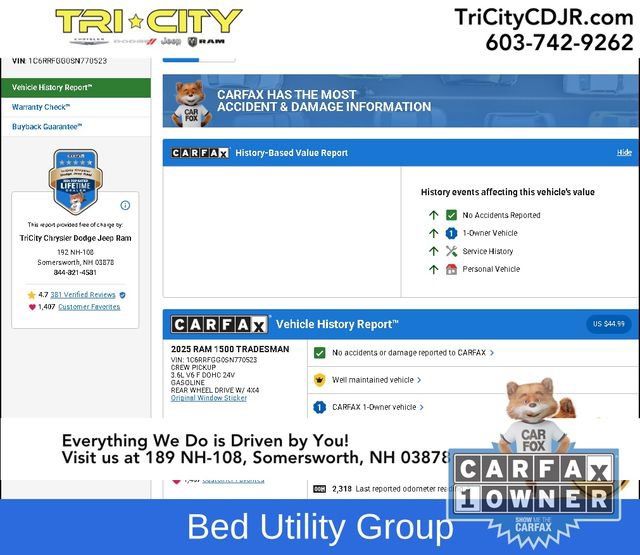 Used 2025 RAM 1500 Tradesman w/ Night Edition image 4