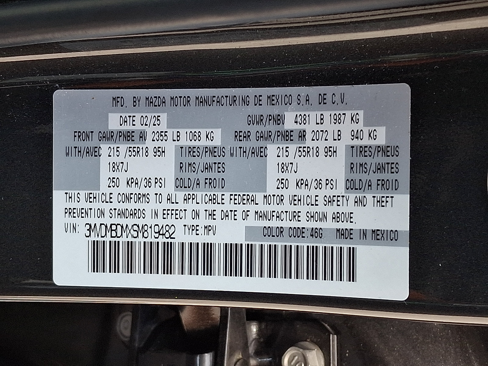 Certified 2025 MAZDA CX-30 AWD 2.5 S w/ Premium Package image 28