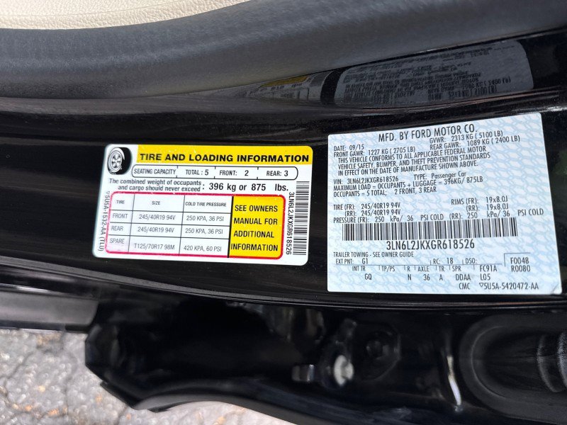 Used 2016 Lincoln MKZ Reserve w/ Equipment Group 300A Reserve AWD/4WD image 38