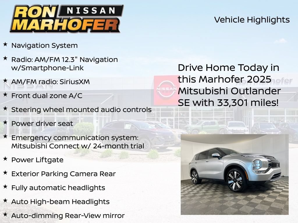 Used 2025 Mitsubishi Outlander SE AWD/4WD image 13