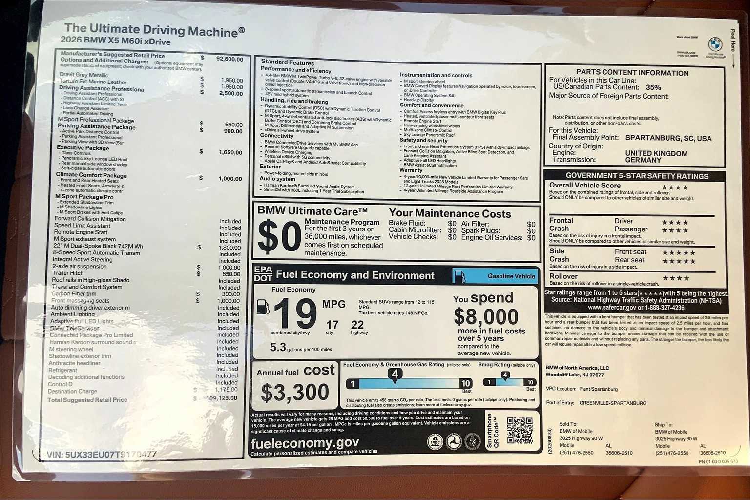 New 2026 BMW X5 M60i image 20