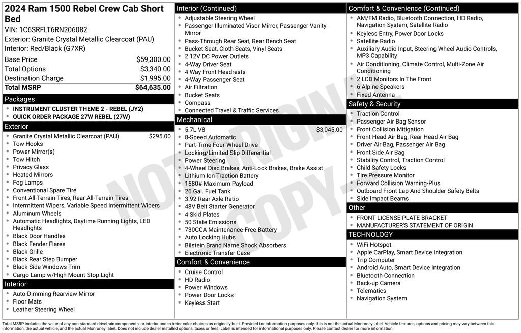 Used 2024 RAM 1500 Rebel image 33