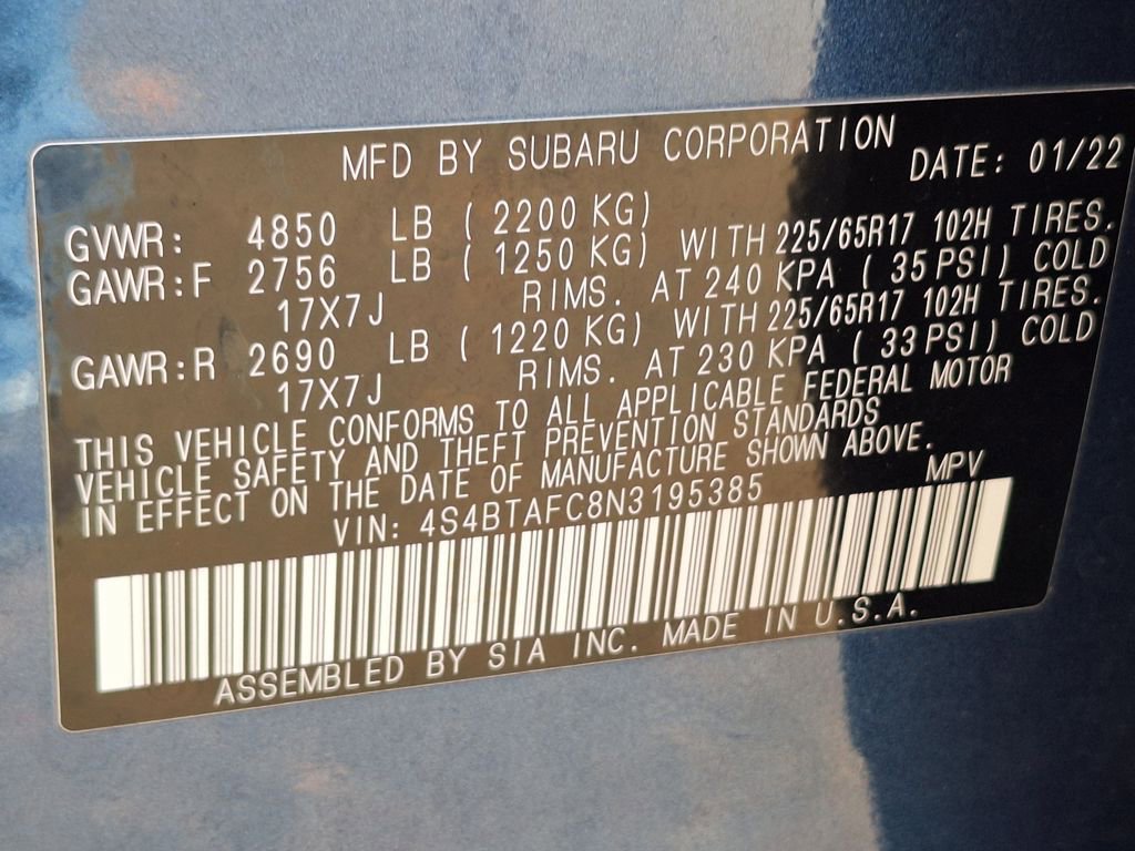 Used 2022 Subaru Outback Premium image 33