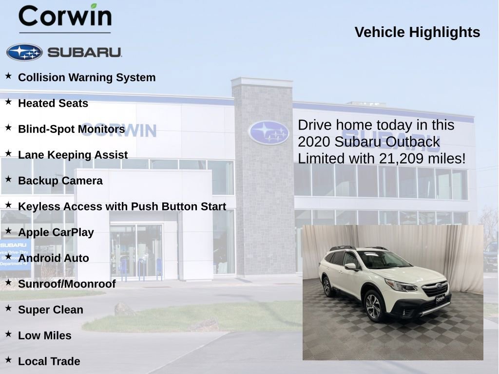 Used 2020 Subaru Outback Limited w/ Popular Package #2 AWD/4WD image 6
