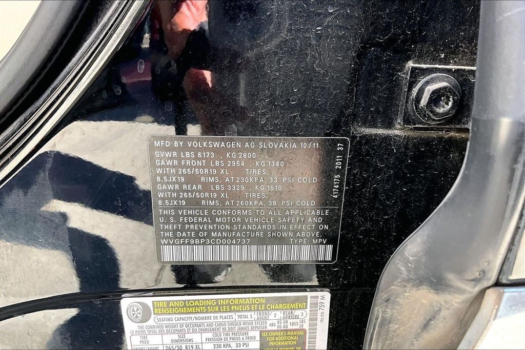 Used 2012 Volkswagen Touareg Sport AWD/4WD image 7