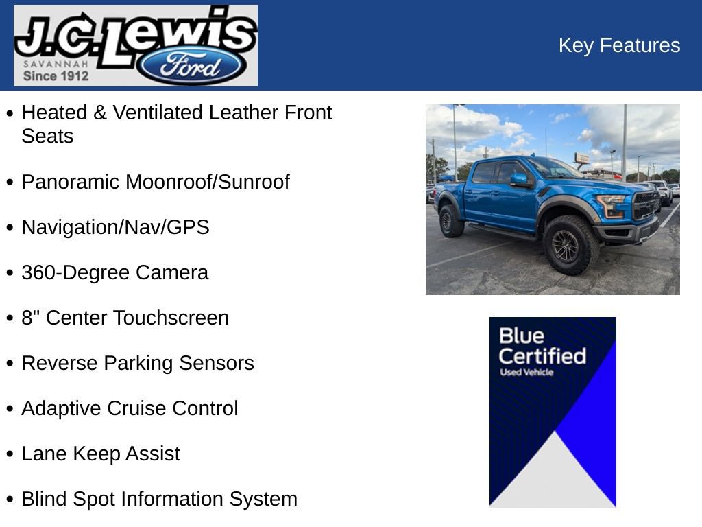 Certified 2019 Ford F150 Raptor w/ Equipment Group 802A Luxury image 29