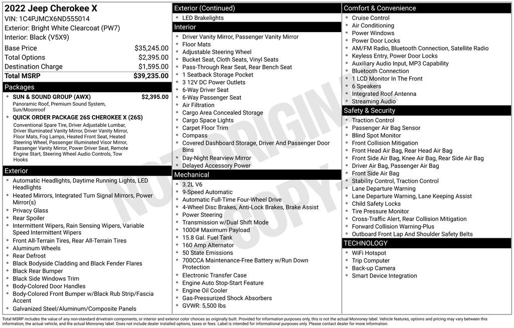 Used 2022 Jeep Cherokee Latitude w/ Sun & Sound Group image 4