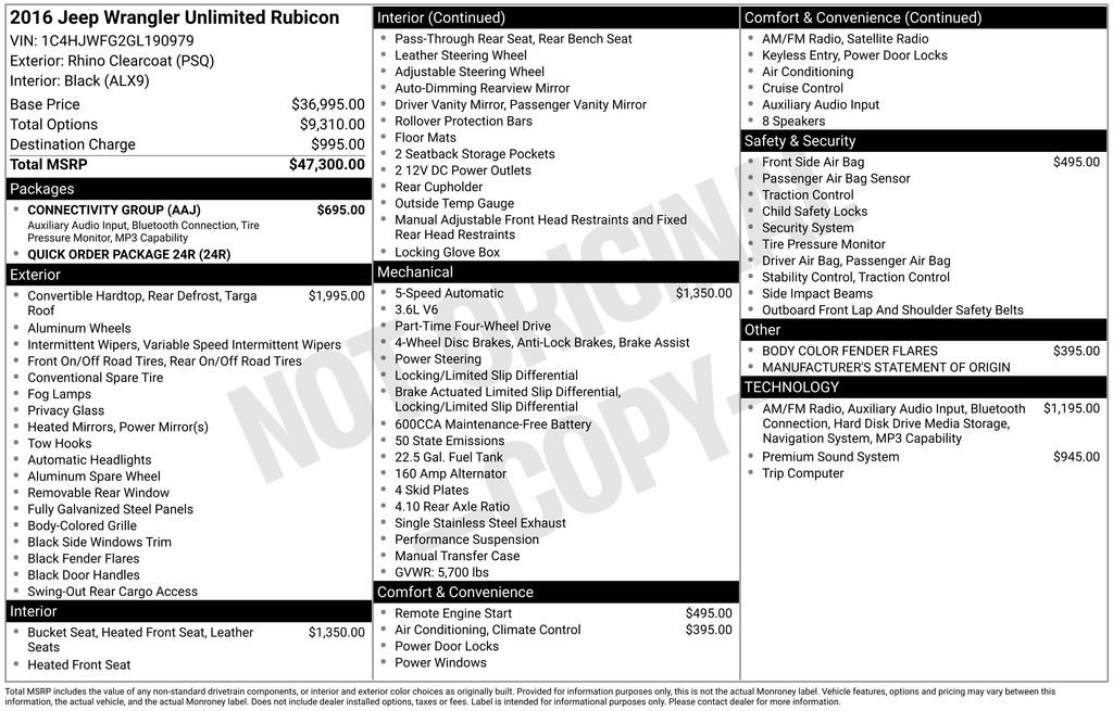 Used 2016 Jeep Wrangler Unlimited Rubicon w/ Connectivity Group image 28