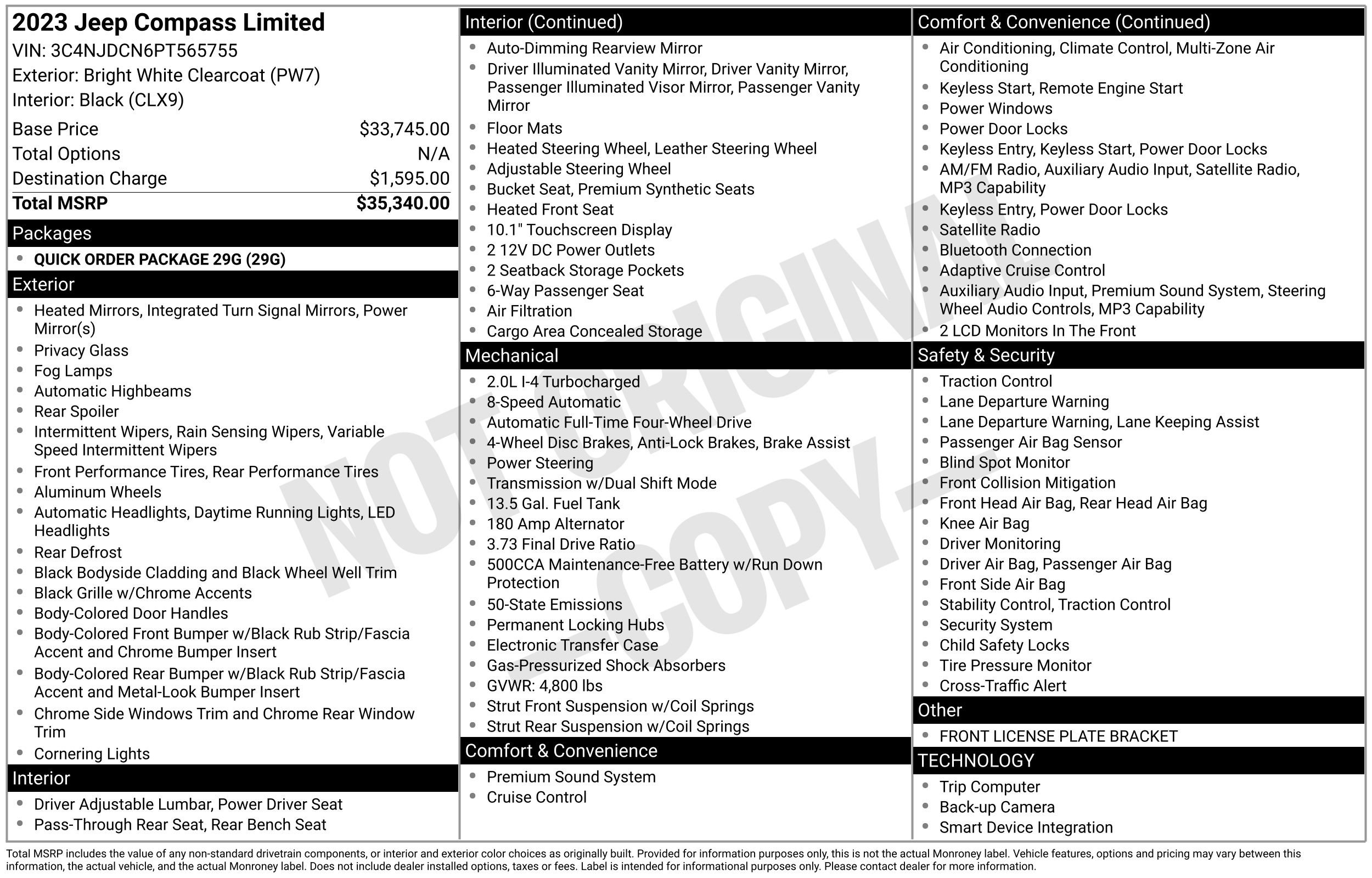 Used 2023 Jeep Compass Limited image 36