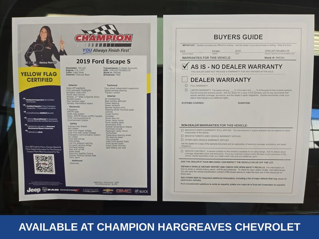 Used 2019 Ford Escape S image 44