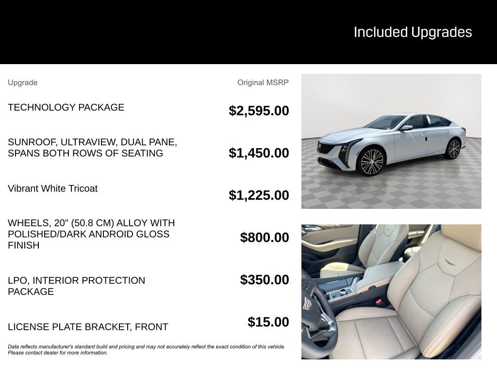 New 2026 Cadillac CT5 Premium Luxury w/ Technology Package AWD/4WD image 5