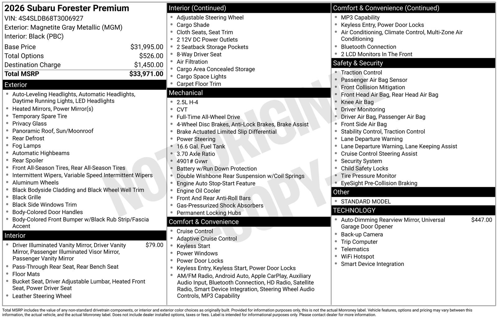 Certified 2026 Subaru Forester Premium image 33
