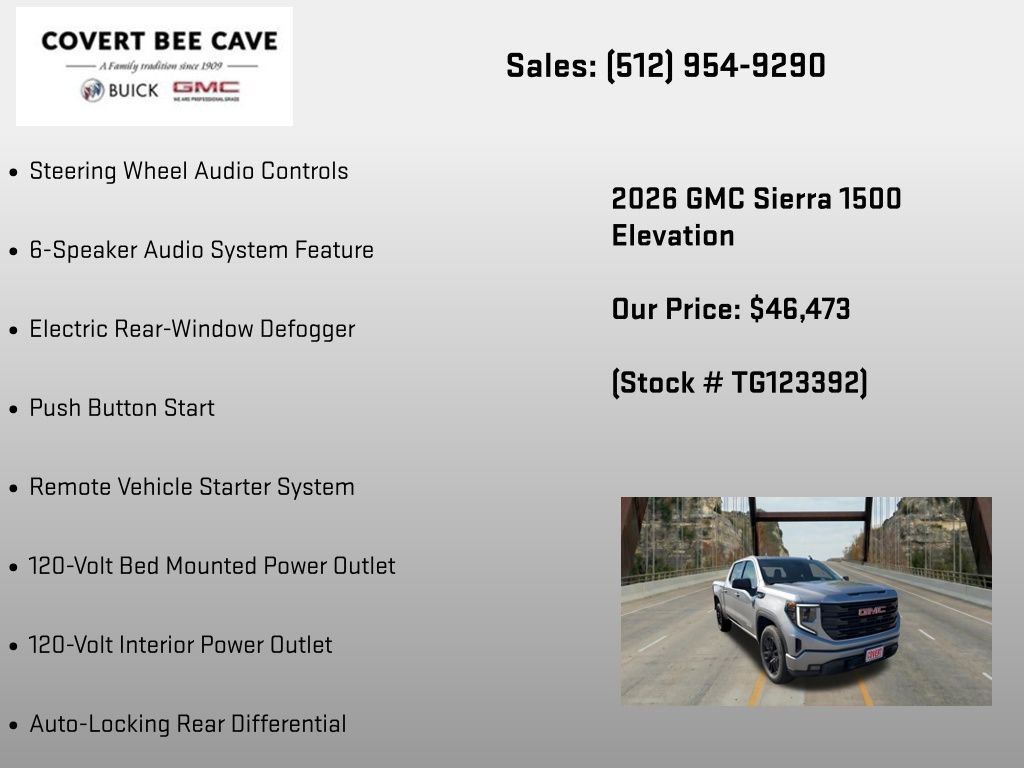 New 2026 GMC Sierra 1500 Elevation RWD image 30