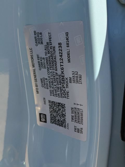 New 2026 Chevrolet Colorado W/T w/ WT Custom Package RWD image 36