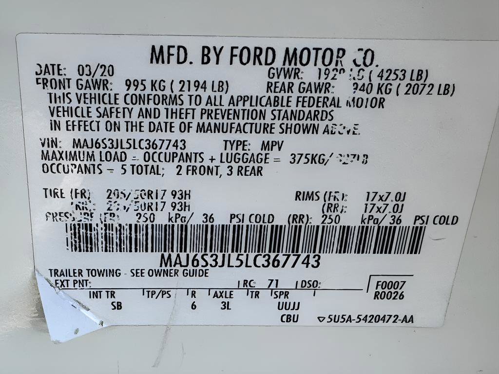 Used 2020 Ford EcoSport SES image 45