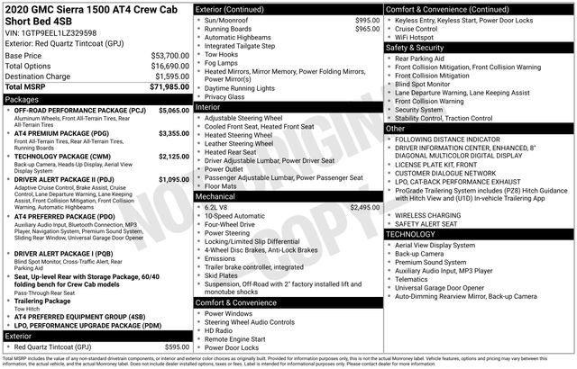 Used 2020 GMC Sierra 1500 AT4 w/ Off-Road Performance Package image 3